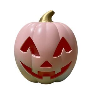 Halloween Jack-O'-Lantern - Pink and Light Blue Pumpkin